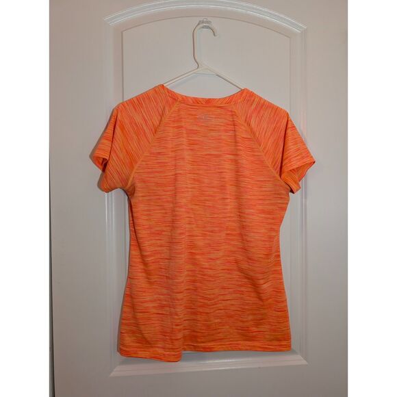 Under Armour Orange HeatGear V-Neck Athletic Tee Women’s M Gymcore - Picture 6 of 6